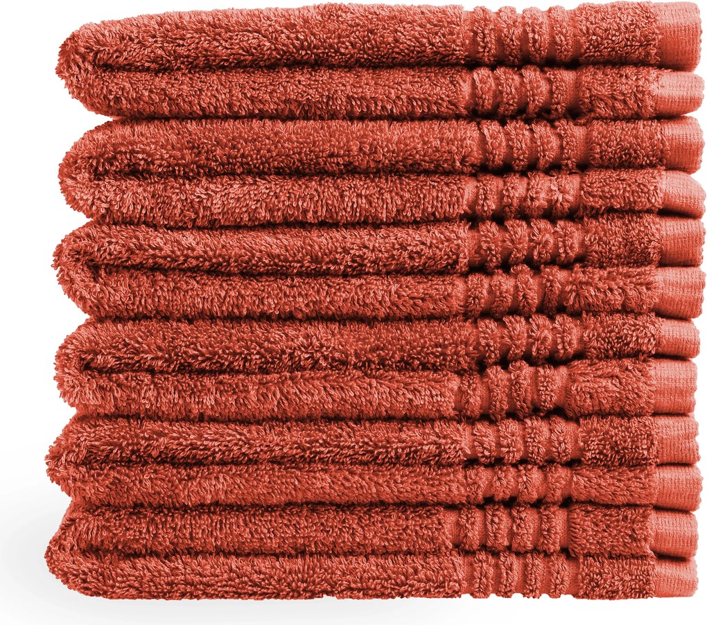 Gastendoek Supreme Collectie - 6 stuks - 30x50 - terracotta