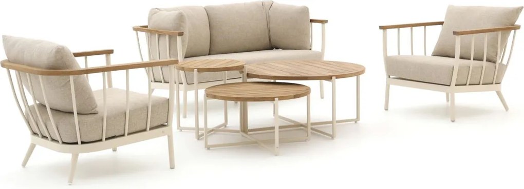 + 15% kassakorting | Stoel-bank loungeset Apple Bee | 4 personen | Loungeset Grijs | Aluminium | Kees Smit Tuinmeubelen