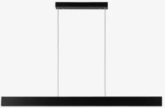 Led Lineaire Hanglamp 120 Cm Van Aluminium Astley Zwart - Sklum