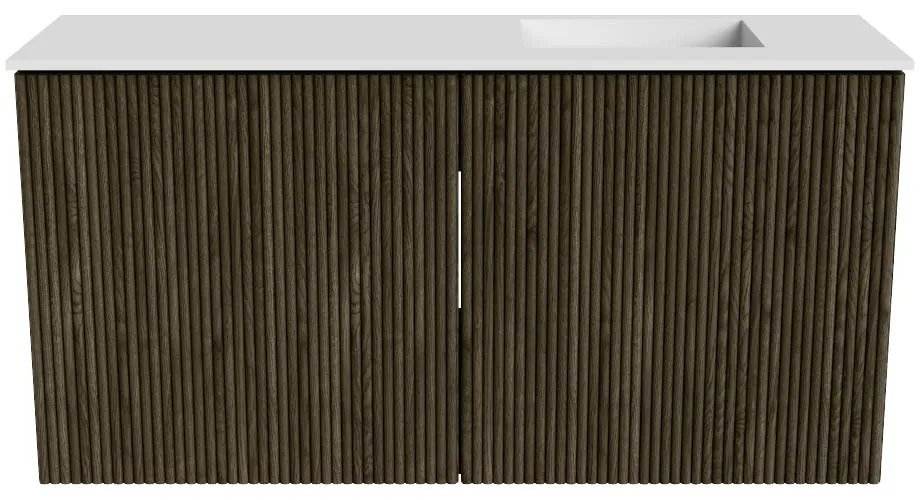Mondiaz Joya 80cm toiletmeubel shadow met wastafel faye rechts 1 kraangat talc