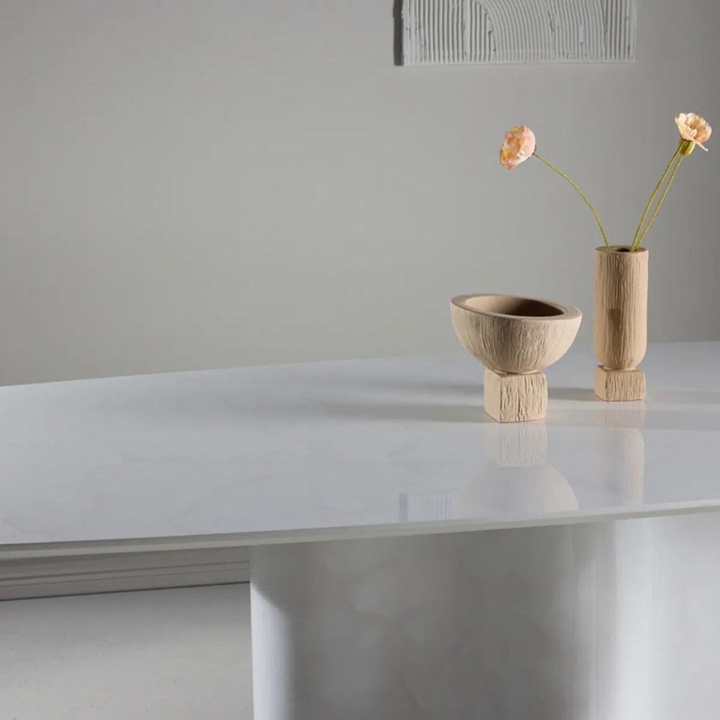 Eettafel Met Afgeronde Hoeken - 220 X 110cm.