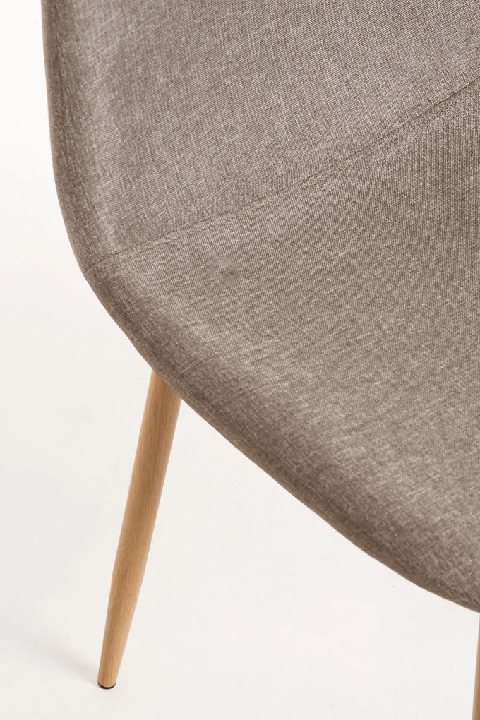 Set 4 Teok Stoffen Stoelen