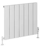 Eastbrook Rosano horizontale aluminium radiator 60x66cm Mat wit 777 watt