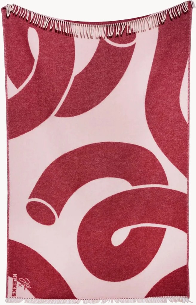 Wollen plaid No. 29 met franjes