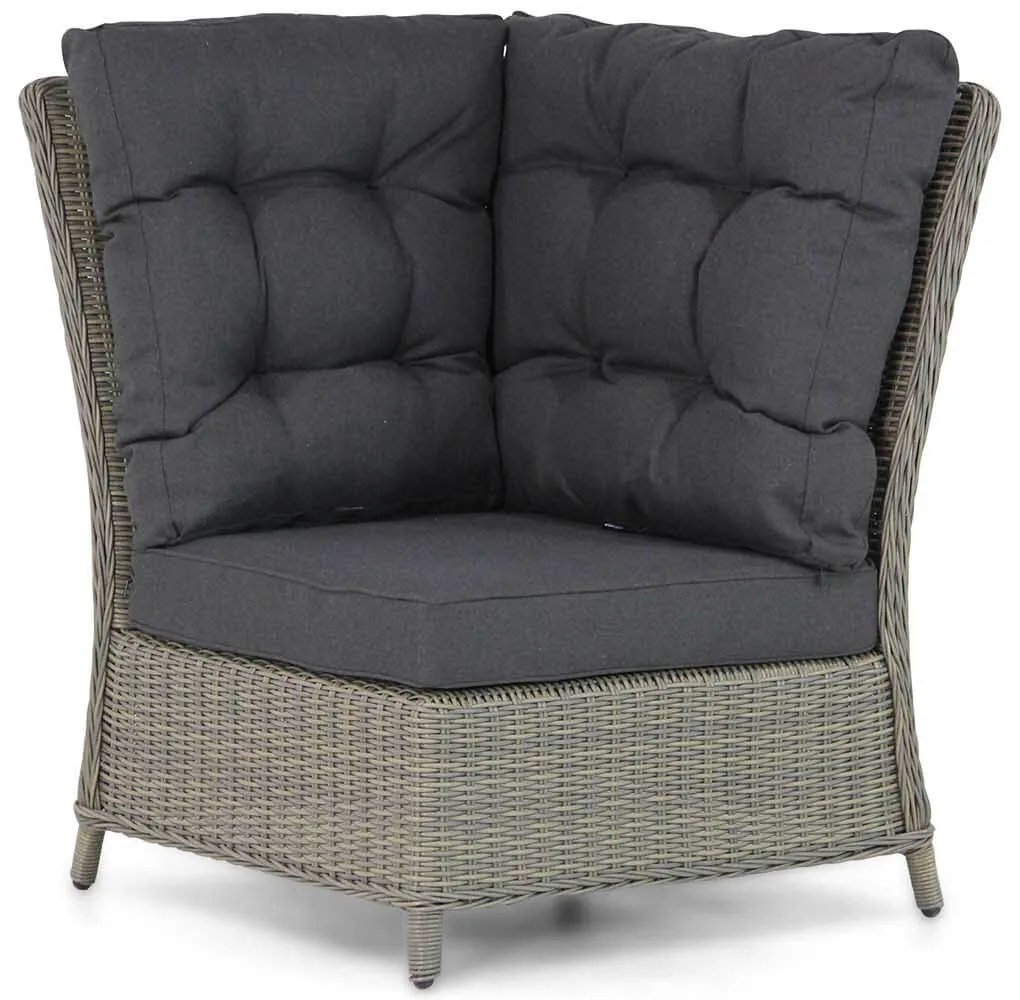 Dining Loungeset 5 personen Wicker Taupe  Garden Collections Chicago/Hamilton