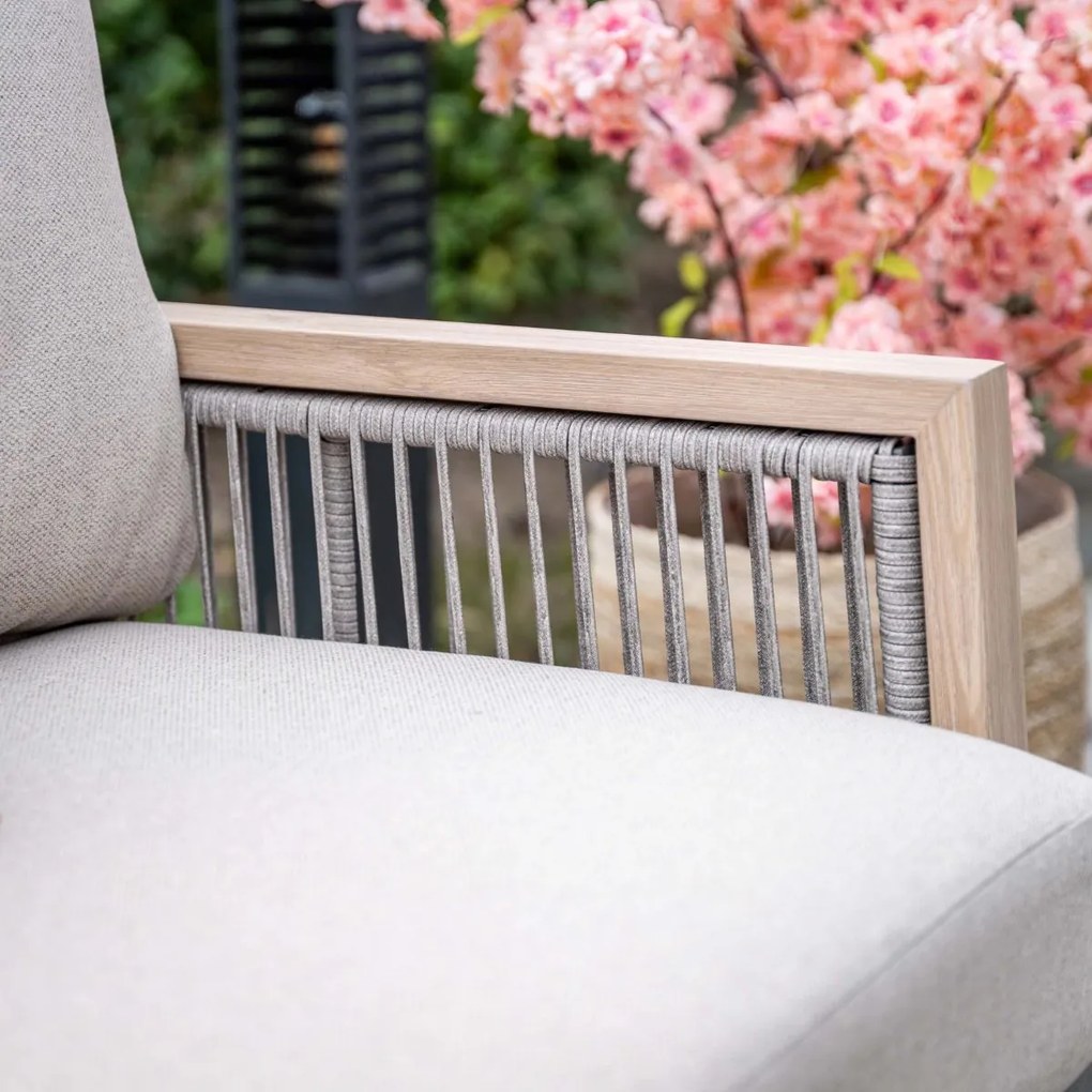 Garden Impressions San Capri lounge dining set 6-delig incl. stoel - light oak aluminium