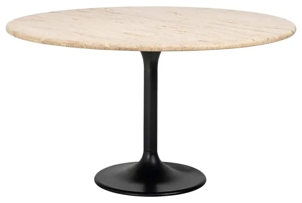 Richmond Interiors Hampton Ronde Eettafel Beige Travertin - 140 X 140cm.