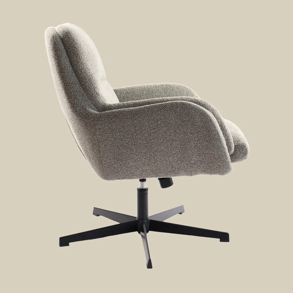 Kleine Fauteuil Draaibaar Grijsbruin