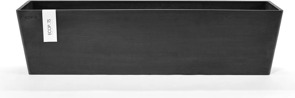 Ecopots bloempot Bruges 80 - Rechthoekig - Dark Grey - 80,8cm x 20cm x H20,3cm
