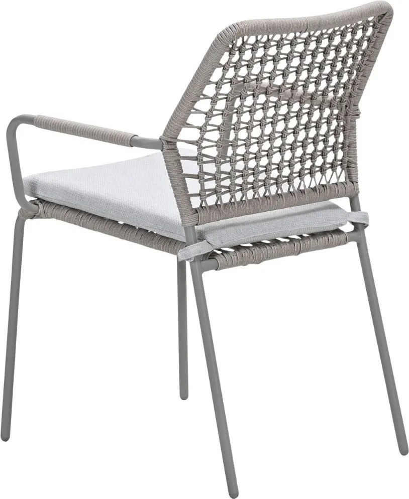 Garden Impressions Natas tuinstoel stapelbaar taupe - natural sand - 4 stuks