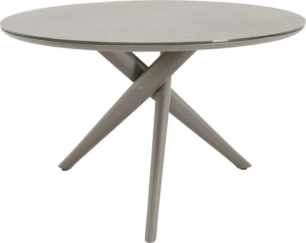 Lesli Living  Ronde Tuintafel - ø120cm - Mojito - Donkergrijs - Keramiek - Lesli Living