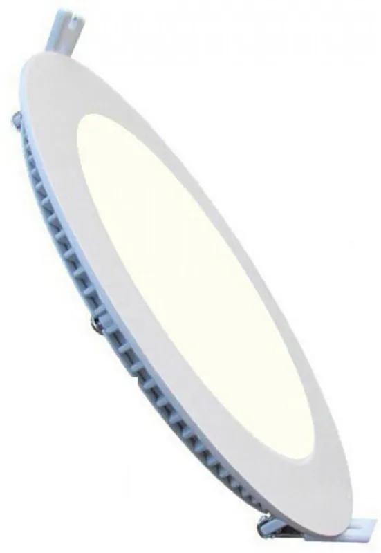 LED Paneel / Downlight Slim 30cm Natuurlijk Wit 4200K 24W Inbouw Rond Mat Wit Aluminium