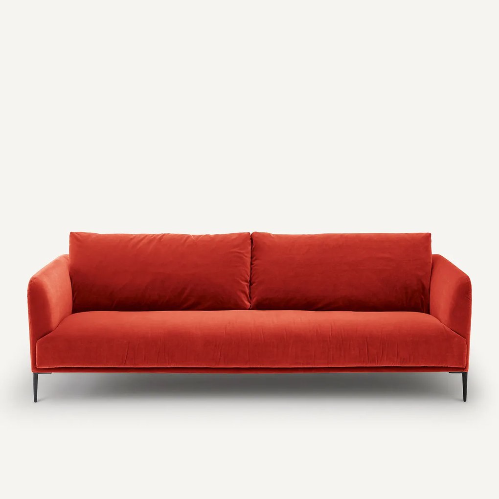 3- of 4-zits fluwelen bank, OSCAR, ontwerp Emmanuel Gallina