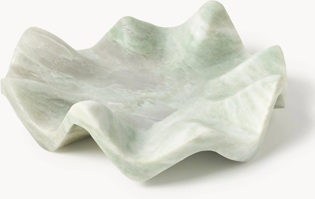 Handgemaakt decoratief dienblad Gaia van marmer, Ø 30 cm