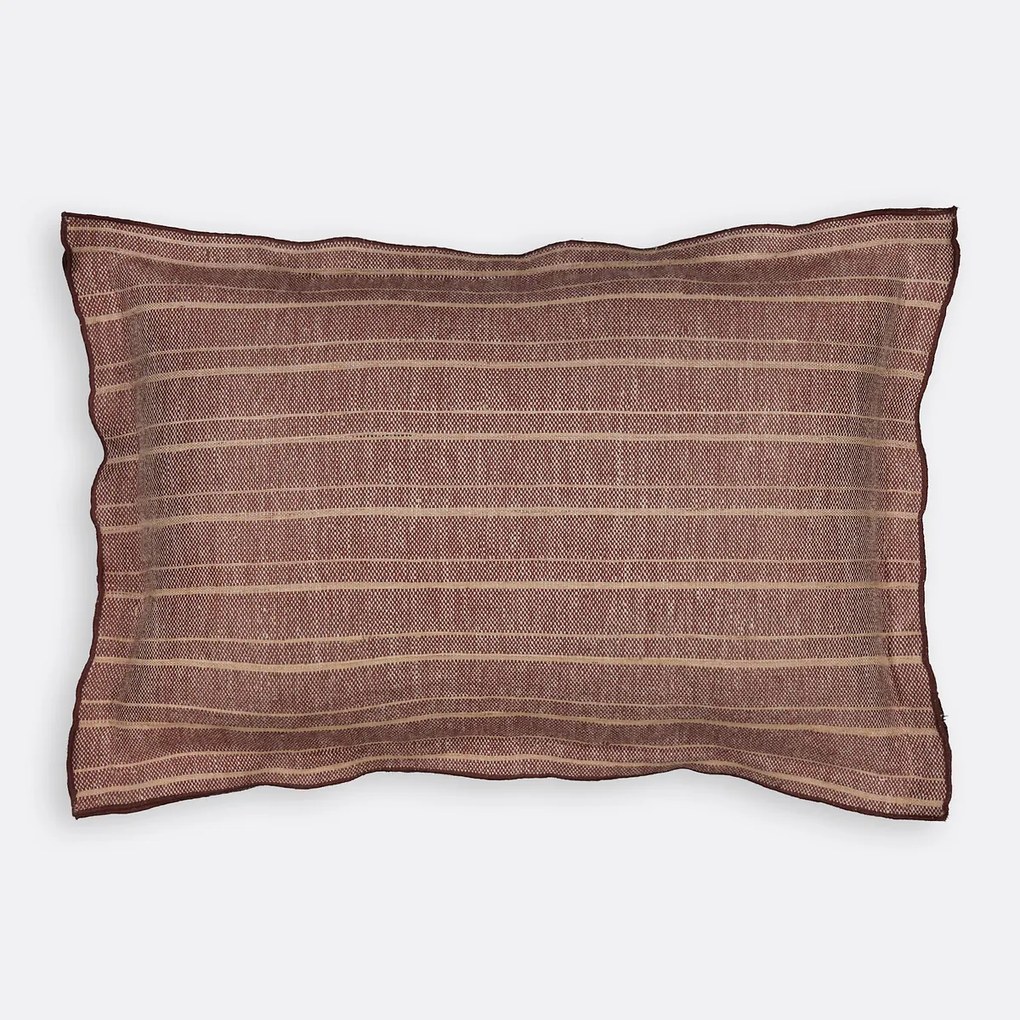 Linnen en zijden kussenhoes Marciana