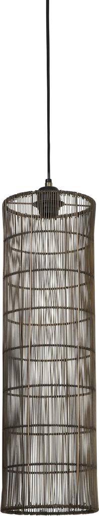 Hanglamp SYTHA - Antiek-brons-mat zwart