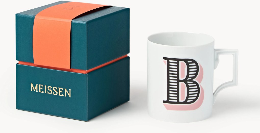 Handgemaakte beker Initials met decoratief motief, Westwing x MEISSEN