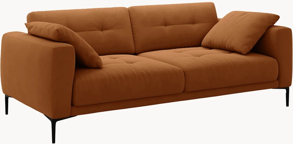 Fluwelen bank Lazio (3-zits), B 221 cm