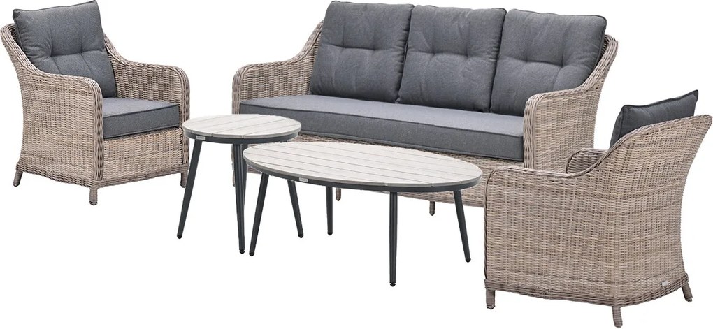 Garden Impressions Nova loungeset 5-delig - Lucas loungetafels
