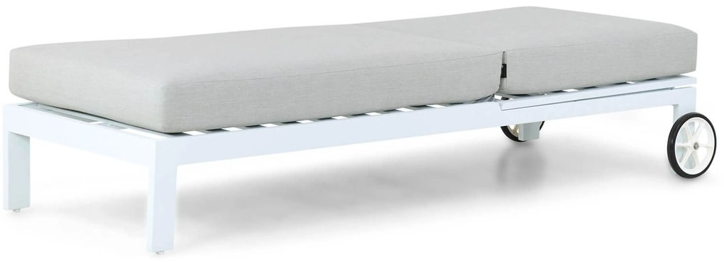 Santika Mulsanne Lounger Aluminium Wit