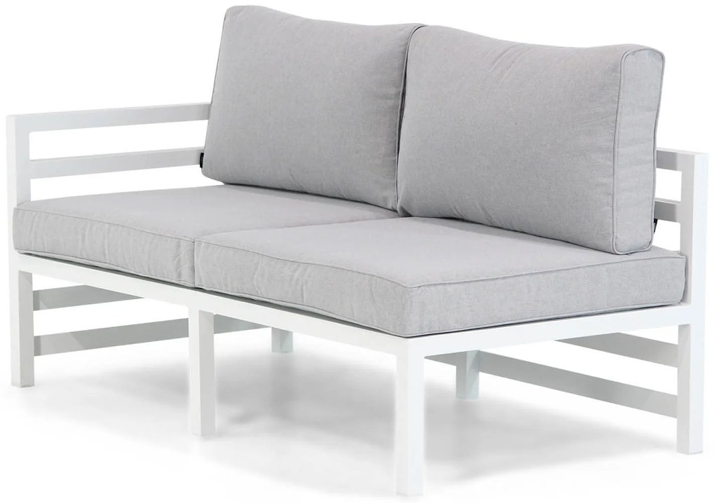 Hoek loungeset 5 personen Aluminium Wit  Domani Furniture Linde