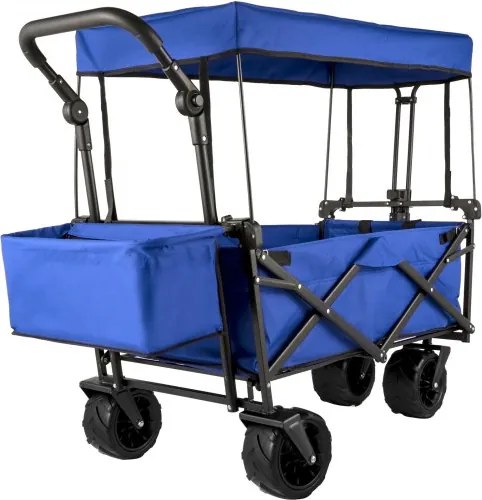 VEVOR Opvouwbare Wagenwagen Product Afmetingen 92,7 x 54,3 x 98,5 cm Multifunctioneel Opvouwbare Tuinwagen Max. Draagvermogen 100 kg Opvouwbare Tuinwagen, voor Strand / Tuin / Sport / Vissen / Park