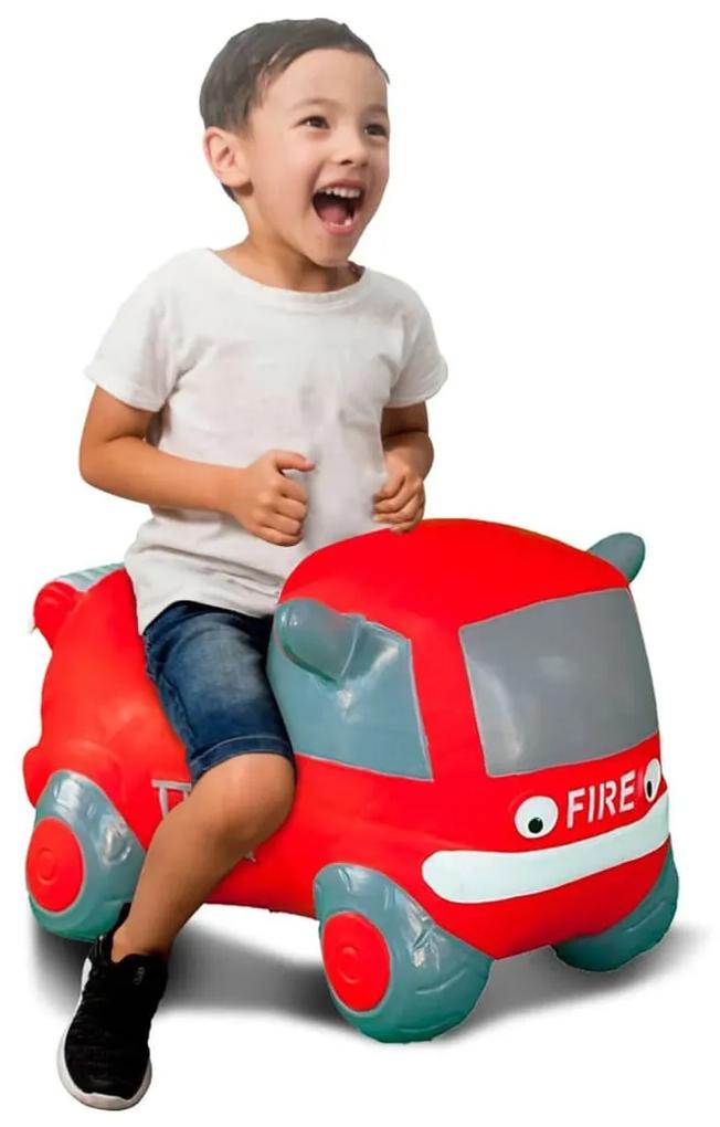 JAMARA Skippybal brandweerauto met pomp rood