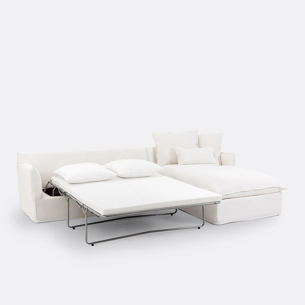 Hoekslaapbank Comfort Bultex® linnen, Odna