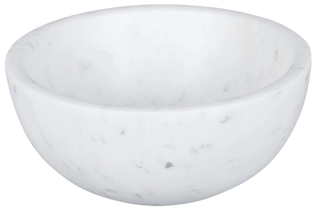 Differnz Ruz waskom 25x11.5cm milky marble marmer