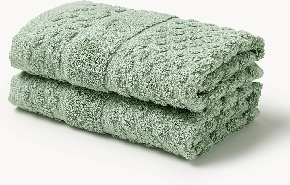 Handdoek Katharina met honingraatpatroon in verschillende formaten