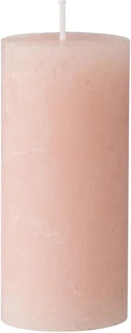 Rustieke Kaars 5 X 11 Cm (roze)