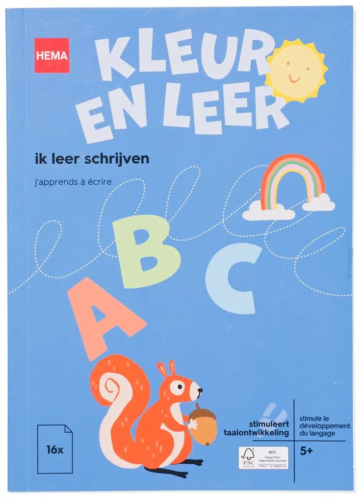 HEMA Kleur En Leerboek Ik Leer Schrijven 5+
