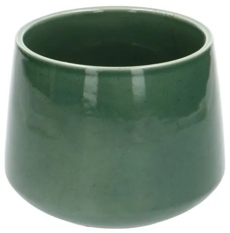 Bloempot'Juul', aardewerk, groen,Ø 17 cm