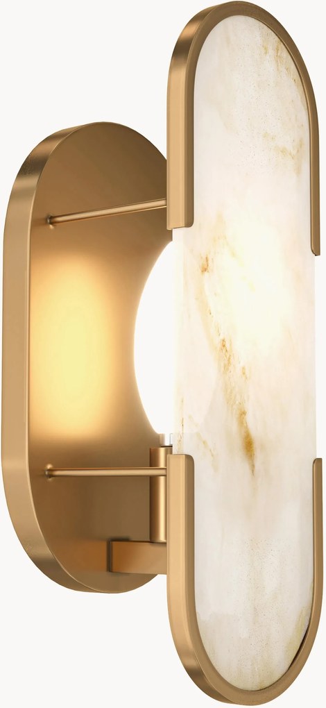 Wandlamp Marmo van marmer en metaal