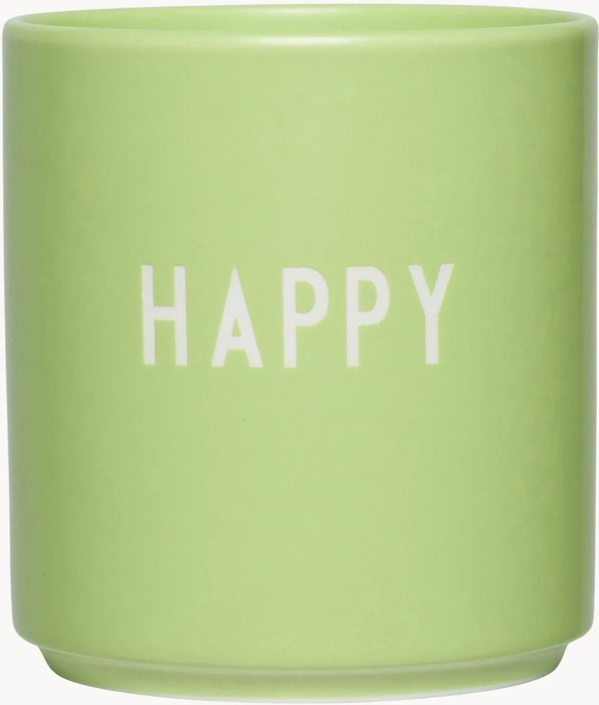 Kopje Favourite Happy met opschrift
