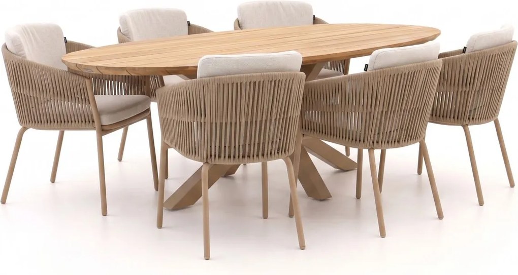 Diningset Hartman  | 6 personen | Tuinset teakhout | 7-delig | Kees Smit Tuinmeubelen