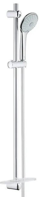GROHE Euphoria 110 Massage Glijstangset - 90cm - ronde handdouche - 3 straalsoorten - gladde doucheslang - met zeepschaal - chroom 27226001