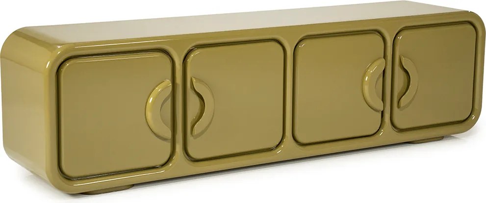 Retro TV-meubel Groen - 176x39x50cm.