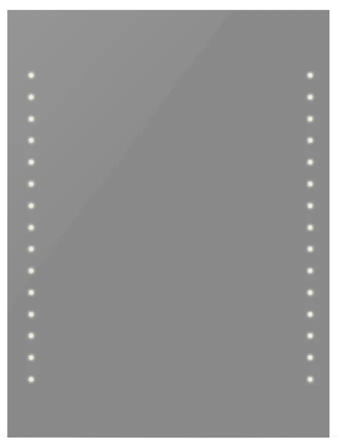 vidaXL Badkamerspiegel met LED's 60x80 cm