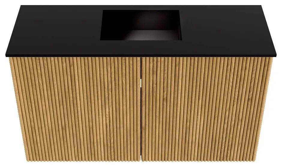 Mondiaz Joya 70cm toiletmeubel oak met wastafel faye midden zonder kraangat urban