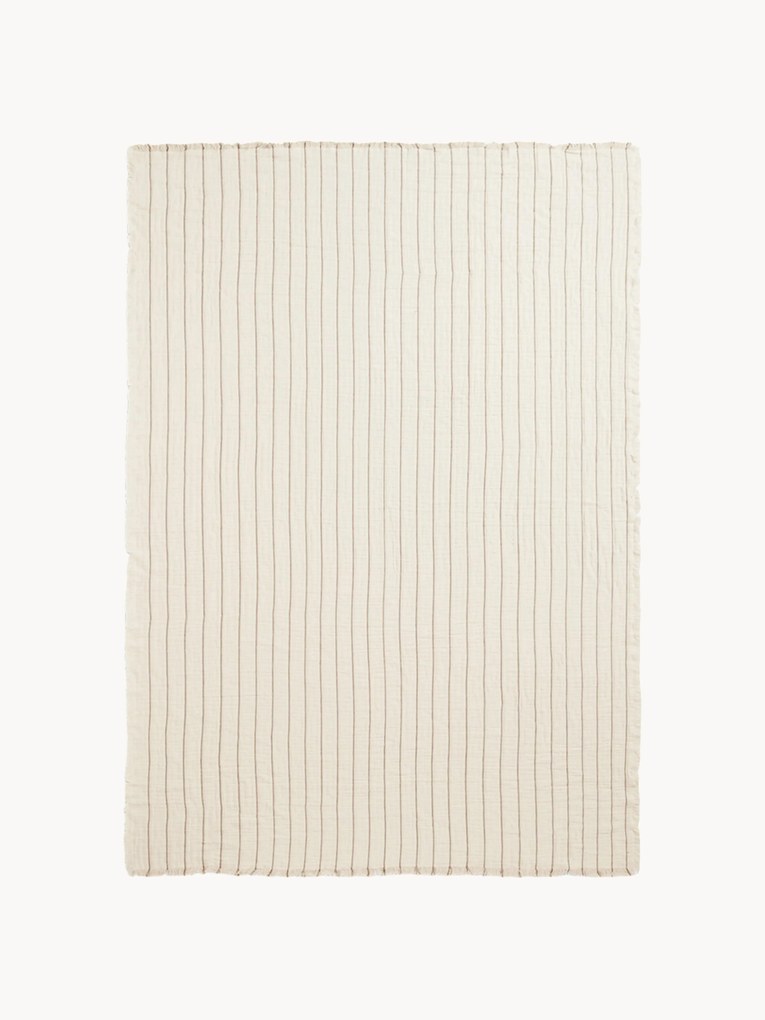 Katoenen bedsprei Aires met strepenpatroon