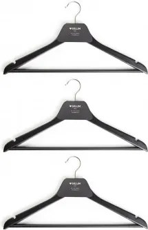Set Van 6 Houten Hangers Orig Zwart - Sklum