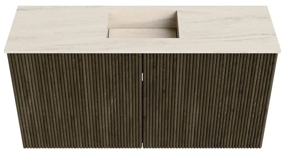 Mondiaz Joya DLux 80cm toiletmeubel shadow met wastafel faye midden 1 kraangat meli