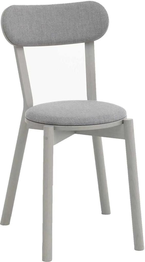 Karimoku New Standard Castor Pad gestoffeerde stoel grijs