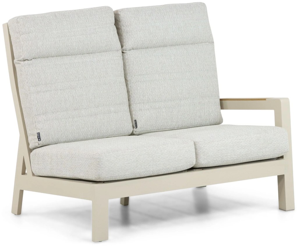 Hoek loungeset 6 personen Aluminium Taupe Lifestyle Garden Furniture Evora
