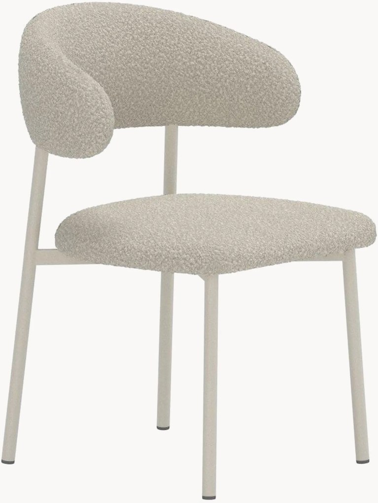 Gestoffeerde bouclé eetstoelen Lillholmen, 2 stuks