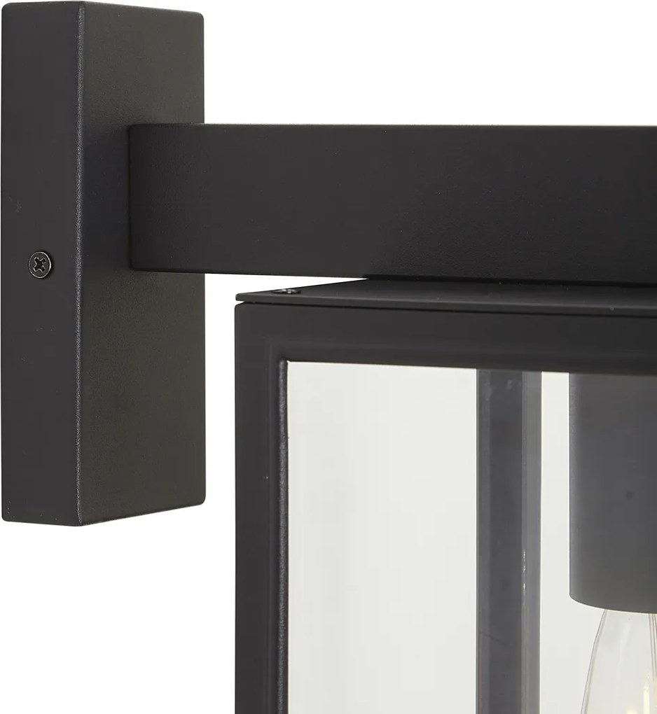 Industriële buiten wandlamp donker grijs IP44 - Sutton down