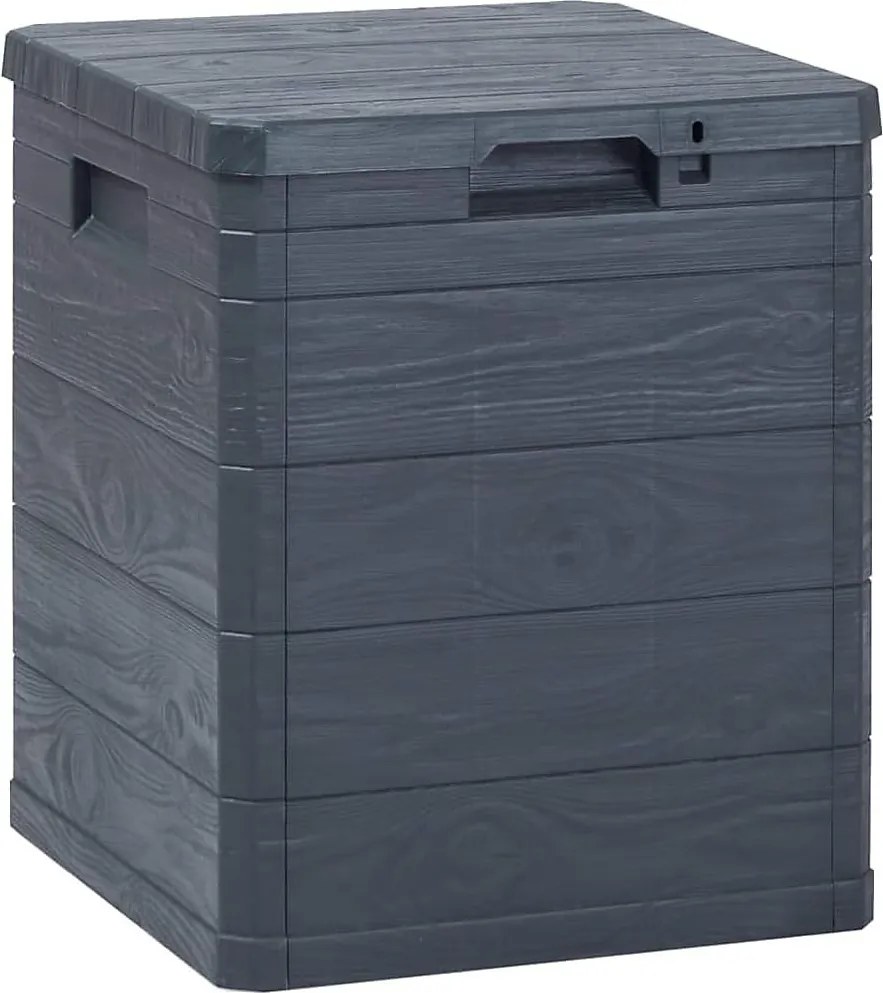 Toomax Woody's Compact Box - 90L - Donker Antraciet - Kunststof - Binnenmaat 37 x 35,5 x 47 cm - Buitenmaat 42 x 50 x 44 cm