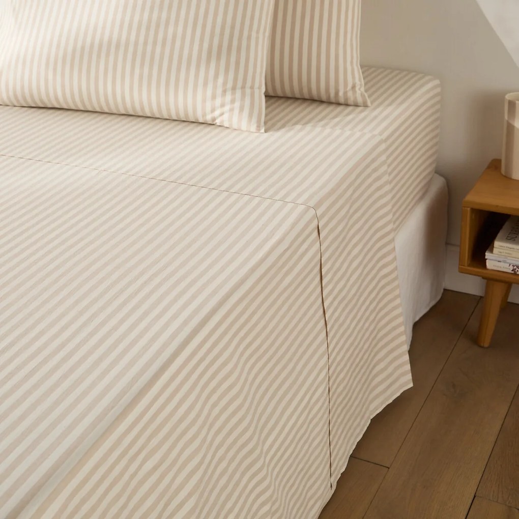 Katoenen onderlaken, SOIZIC BEIGE