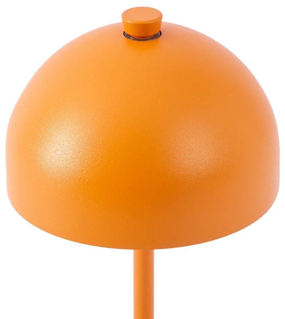 Buitenlamp met dimmer Tafellamp met dimmer oranje incl. LED IP54 oplaadbaar met laadstation - Squirrel Modern IP54 Buitenverlichting rond Lamp